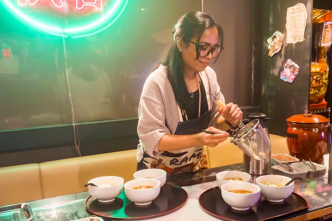 Shibuya: Ramen Dojo Tokyo | Make All 3 (Tonkotsu/Shoyu/Miso) - Thirty minutes to taste, compare, and take photos