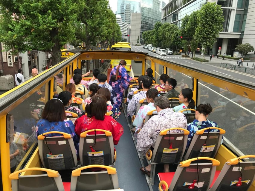 Tokyo: 60min Panoramic Open Top Bus Tour with Audio Guide - Tokyo Tower from the upper deck