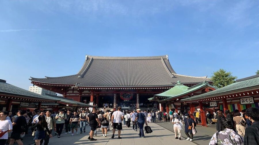 Tokyo Asakusa & Senso-Ji Walking tour With A Guide - Tokyo Skytree views before the temple district
