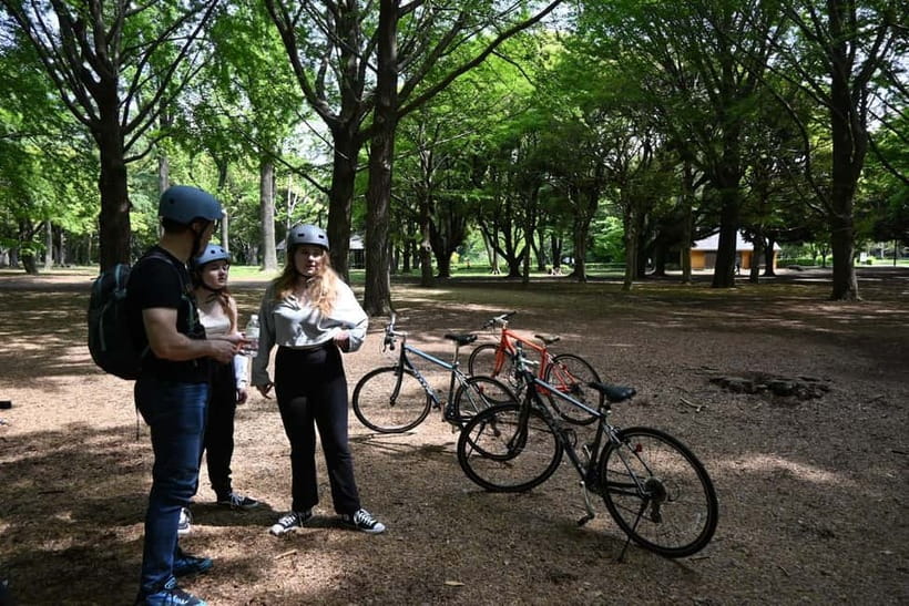 Tokyo Bike Tour: Shibuya, Harajuku & Hidden Gems - Meeting Near Yoyogi and Getting Ready to Ride