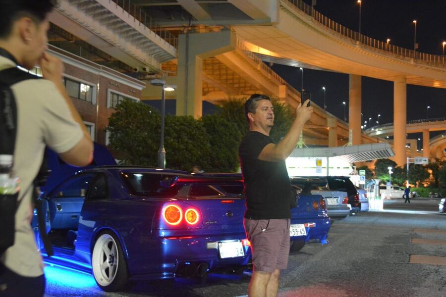 Tokyo: Daikoku JDM Car Meet Tour + LibertyWalk & Autobacs! - Rainbow Bridge and the Tokyo skyline