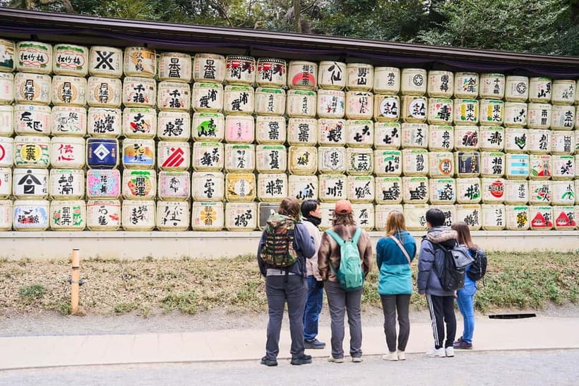 Tokyo: Meiji Shrine Walking Tour — Shinto & Imperial System - Sake barrels, wine barrels, and the shrine’s modern connections