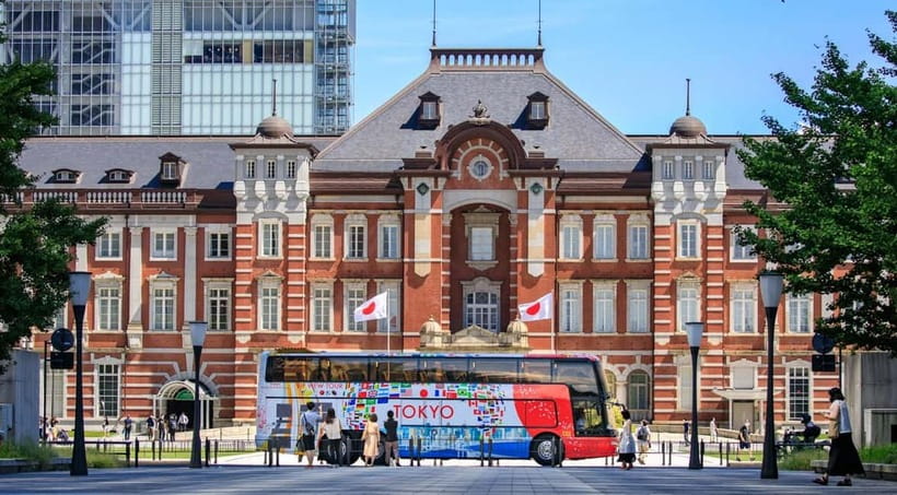 Tokyo: Open Top Panoramic Sightseeing Bus with Audio Guide - Key points at a glance