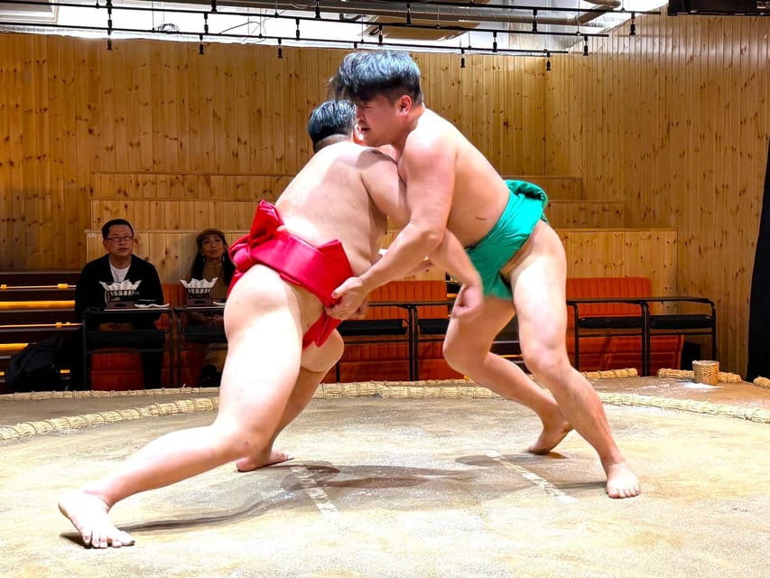 Tokyo: Sumo Show Experience with Chicken Hot Pot and a Photo - The Sumo Challenge: your chance to enter the dohyo