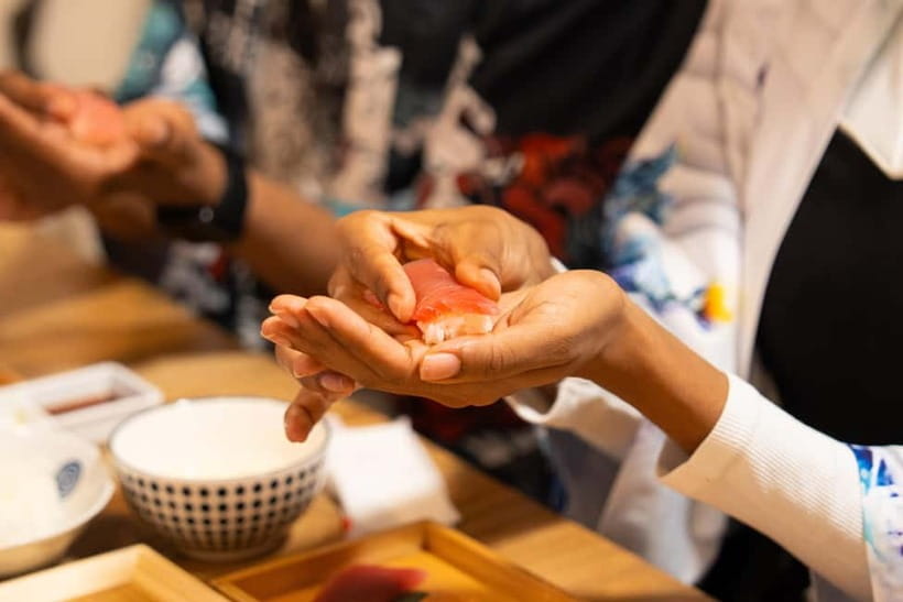 Tokyo: Sushi Making Class in a Happi Coat near a Famous Spot - The instructors make the difference