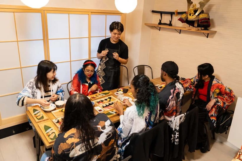 Tokyo: Sushi Making Class in a Happi Coat near a Famous Spot - Dietary needs and age rules