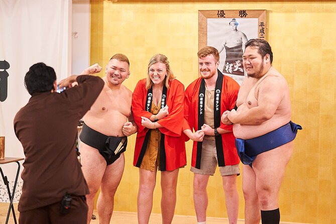 TokyoSumoShow, ChickenHotPot, and Mochi-Pounding by Pro Wrestlers - Mochi pounding with professional wrestlers