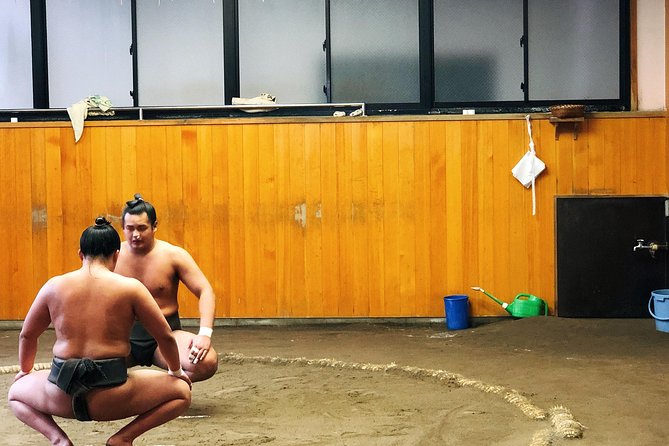 Watch Sumo Morning Practice at Stable in Tokyo - Photos come at the end, not during practice